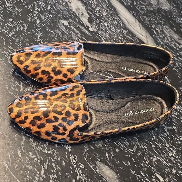 BRAND NEW MADDEN GIRL LEOPARD PRINT SLIP ON WOMEN'S LOAFERS - Picture 6 of 16
